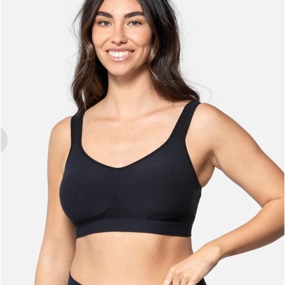 Underoutfit Comfort Shaping Bra Black womens size  3XL style 457 wirefree - Picture 1 of 5